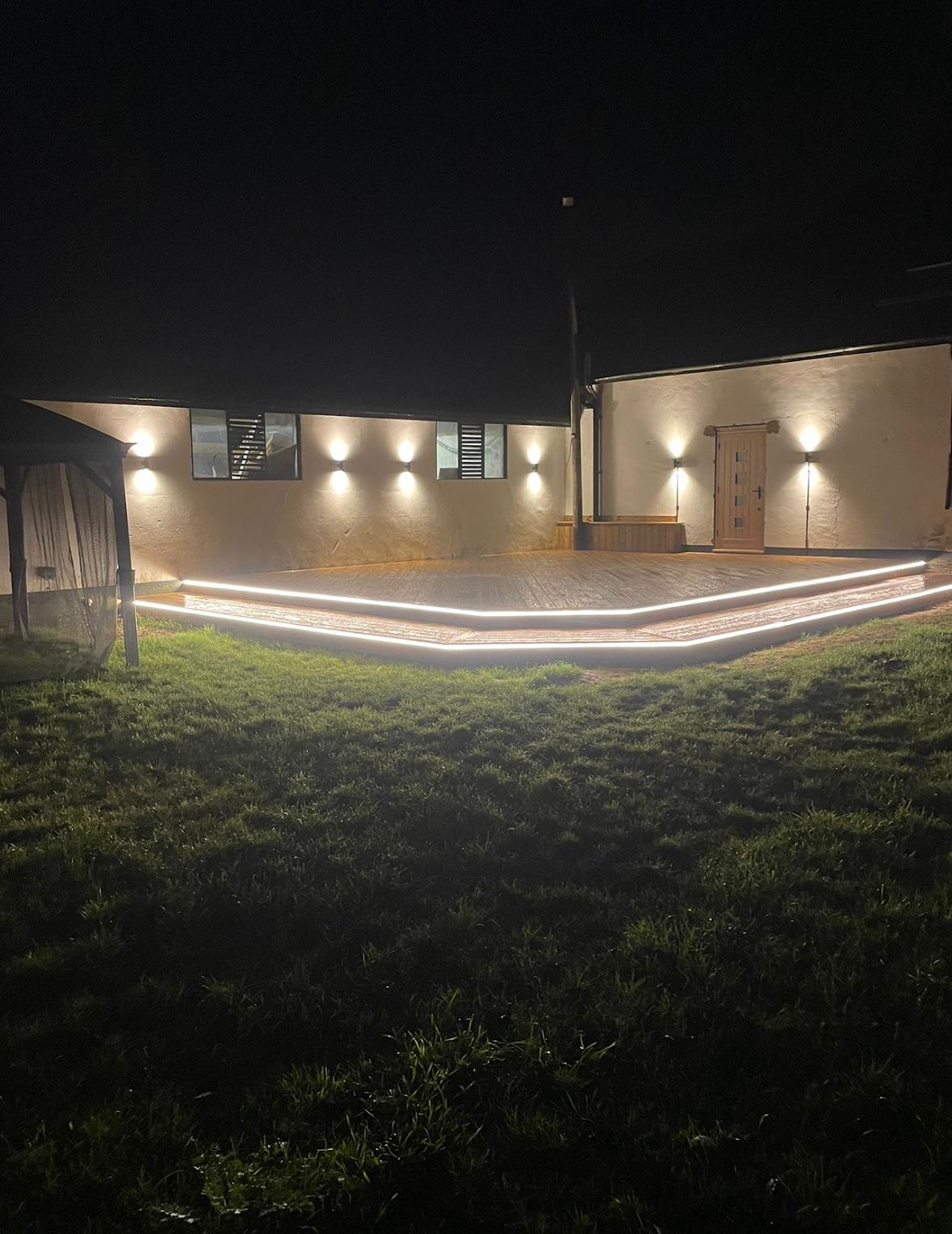 Professional garden and outdoor lighting installation by JWM Electrical Services